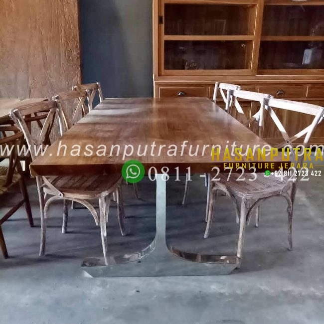 Set Meja Makan Trembesi Antik Set Meja Makan Trembesi Antik