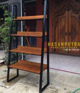 Rak Hias Kayu Jati Minimalis