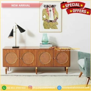 bufet minimalis modern terbaik rotan jati  Furniture