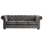 Sofa Chesterfield Sofa Chesterfield Seater 3-2  Sofa Sofa Chesterfield – Gray, Seater 3