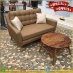 Kursi Sofa Jati Minimalis Sofa 2 Seater Plus Meja Kursi Sofa Jati Meja