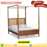 Dipan Kanopi Kayu Jati  Dipan Tempat Tidur   Rangka Dipan Kanopi – 90×200