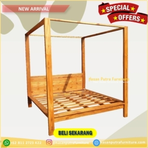 dipan tempat tidur  180×200 jati gread A