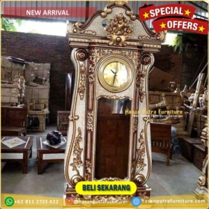 Almari jam hias brawijaya jam hias mewah Furniture Jepara