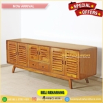 Meja Tv Kayu Jati Minimalis Cabinet Tv Jati  Lemari Tv Kayu Bufet Jati