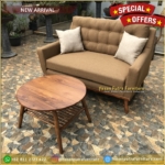 Kursi Sofa Jati Minimalis Sofa 2 Seater Plus Meja Kursi Sofa Jati Meja