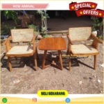 set kursi rotan teras jati Furniture Jepara