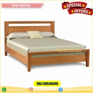 tempat tidur dipan jati minimalis model simple modern murah