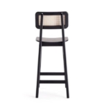 Kursi Bar Kayu Jati Barstool Minimalis Retro  Kursi Cafe Natural Black