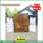 Lemari Pakaian Jati 3 Pintu Almari Baju Kayu Jati Pintu 3 Lemari Jati