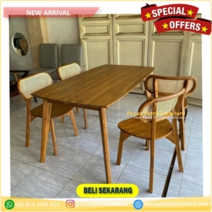 kursi makan rotan Furniture Jepara