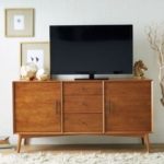 Bufet Tv Kayu Jati  Meja Tv Minimalis Retro  Cabinet Tv Rak Laci