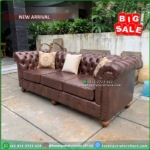 Kursi Sofa Jati Modern Mewah 3 Dudukan