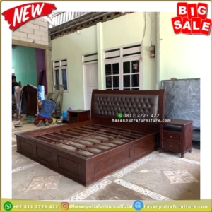 Tempat Tidur Jati Set Tempat Tidur Jati 160×200 Dipan Klasik Modern