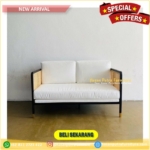 sofa rotan 2 seater duco hitam Furniture Jepara