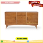 Bufet Tv Kayu Jati  Meja Tv Minimalis Retro  Cabinet Tv Rak Laci