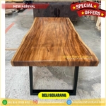 meja makan trembesi kaki besi(nakas,rak,bufet) Furniture Jepara