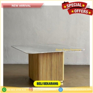 meja makan marmer jati jepara Furniture Jepara