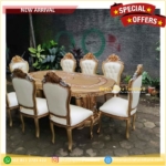 kursi meja makan ukiran jati jepara k8 Furniture Jepara