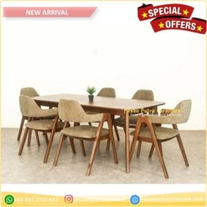 meja makan minimalis k6 jati read A  Furniture Jepara