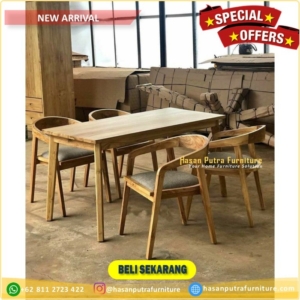 meja makan  k4 jati gread A Furniture Jepara