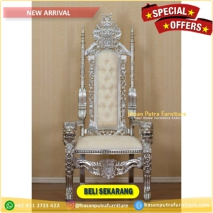 kursi raja warna duco silver Furniture Jati jepara