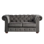 Sofa Chesterfield Sofa Chesterfield Seater 3-2  Sofa Sofa Chesterfield – Gray, Seater 3