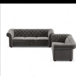 Sofa Chesterfield Sofa Chesterfield Seater 3-2  Sofa Sofa Chesterfield – Gray, Seater 3