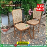 Kursi Makan Jati Kursi Makan Bar Kayu Jati Teak Rattan Chairs – DP 50%