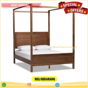 Rangka Dipan Kayu Jati Rangka Dipan Kanopi Dipan Tempat Tidur – 90×200