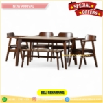 Kursi Makan Kayu Jati   Set Kursi Makan Set Kursi cafe 4 Kursi + Bench – Kursi Makan