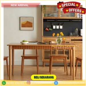 meja makan minimalis jati Furniture Jepara