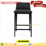 Kursi Bar Kayu Jati  Kursi Cafe Natural Black Jok  Barstool Retro