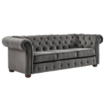 Sofa Chesterfield Sofa Chesterfield Seater 3-2  Sofa Sofa Chesterfield – Gray, Seater 3