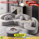 Set sofa tamu  sofa unik dengan meja Furniture Jepara