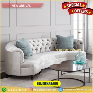 Sofa cester model lengkung sofa tamu Furniture Jepara