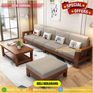 Kursi tamu kayu tebal busa  meja tamu Furniture Jepara