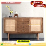 bufet minimalis terbaru rotan Furniture Jepara