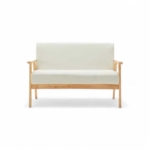 Sofa Kayu Jati  Sofa Ruang Tamu  Sofa Kursi Tamu Sofa Seater 2 1 1  – White, Seater 2