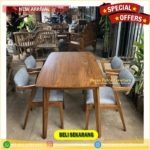 meja makan minimalis jati gread A Furniture Jepara