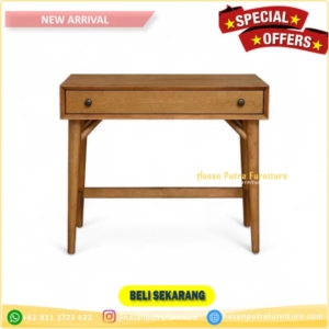 Meja Belajar Meja Kerja Minimalis retro Meja Kayu Jati Laci