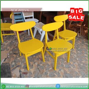 Kursi Makan Jati Kursi Cafe Minimalis Modern - Gambar 3