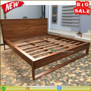 Dipan Jati Minimalis Tempat Tidur Jati 160x200 Divan Jati Dipan Jati - Gambar 3