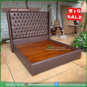 Tempat Tidur Jati 160x200 Full Busa Dipan Jati - Gambar 3