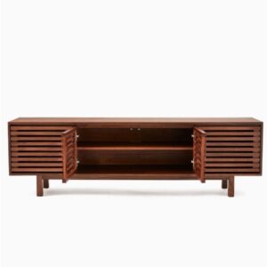 Meja Tv Kayu Jati  Rak Tv Lemari Penyimpanan  Kabinet Minimalis Modern - Gambar 4