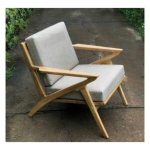 kursi minimalis jati teak lounge chairs - Gambar 2