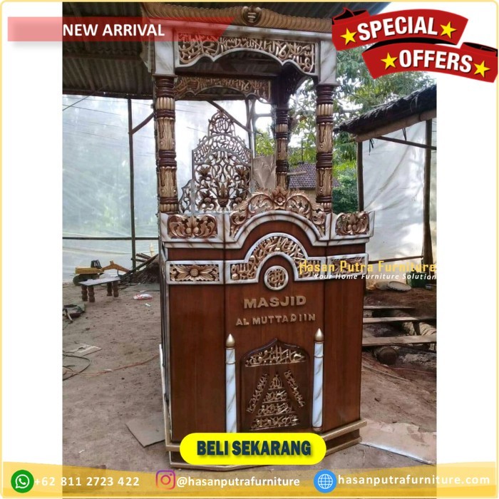 Mimbar masjid terbaru finishing kombinasi marmer Furniture Jepara 2 24bfdaa2 44d3 4fee baa3 232f1c16625a 1