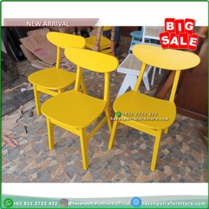 Kursi Makan Jati Kursi Cafe Minimalis Modern - Gambar 2
