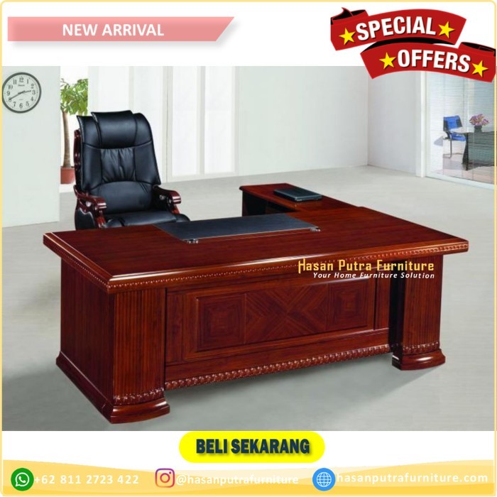 Meja kantor terbaru kayu jati finishing terbaik 2 5a6d6aaf a492 42b7 b3b4 1a2054b17422 1