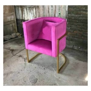 kursi minimalis ruang tamu kaki gold - Gambar 3